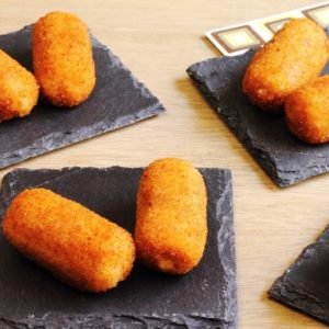 Croquetas de heura la nuez moscada