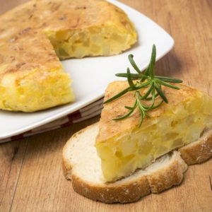 tortilla vegana con harina de garbanzo sin huevo sin lacteos