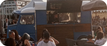 El Food Truck de La Cuchara Veggie en las fiestas del Parrote, en A Coruña